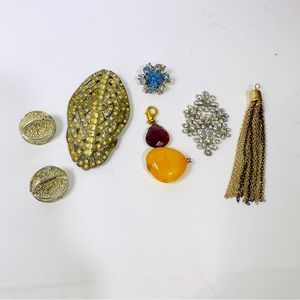 $5 with bundle crafts repair upcycle rhinestone Coro vintage etc